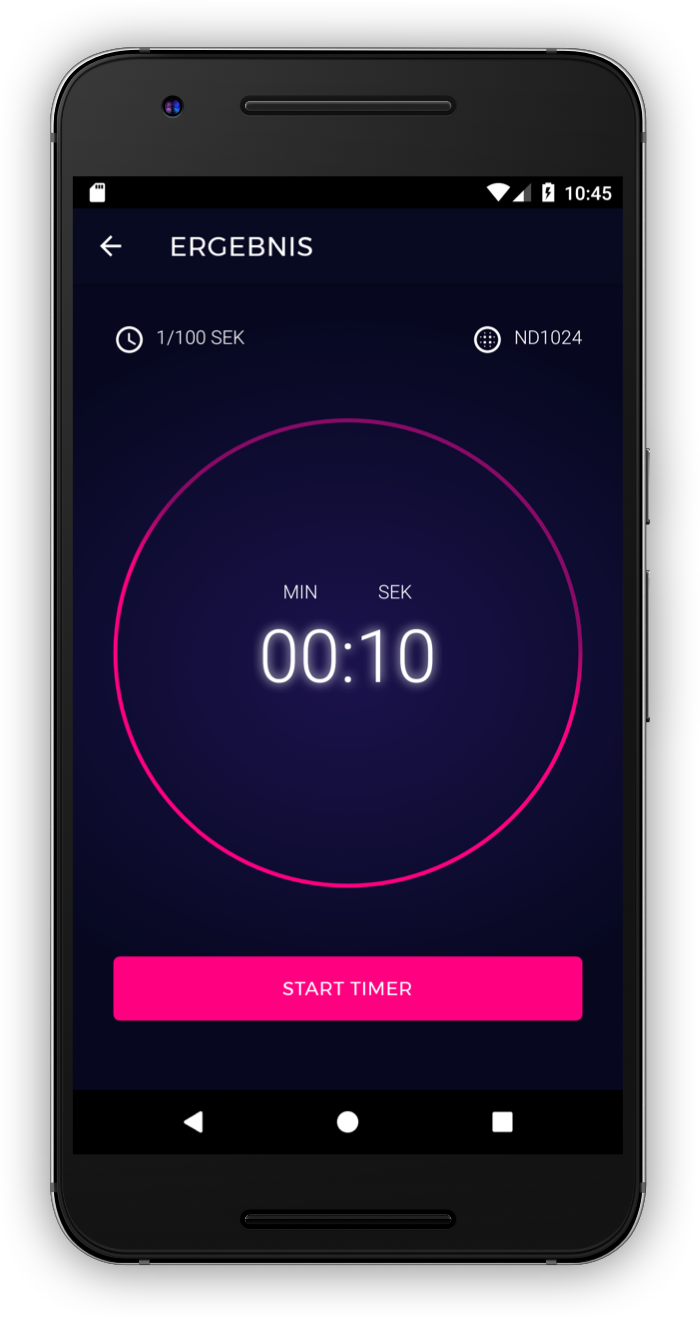 Timer-Funktion in der ND-Filter Expert App